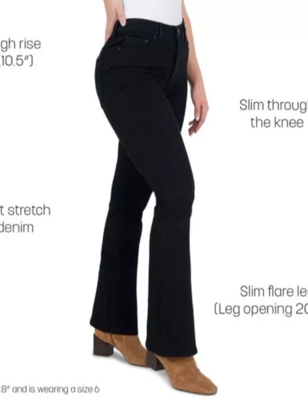 Seven 7 Black Tummy Less Skinny Jeans Size 2 NWT